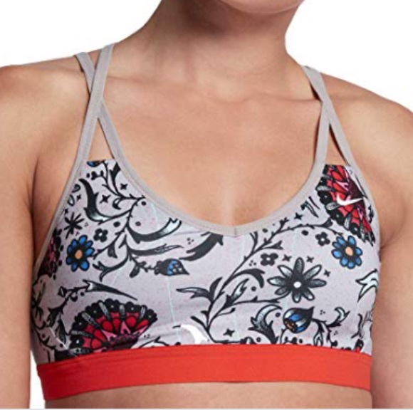 nike indy floral sports bra